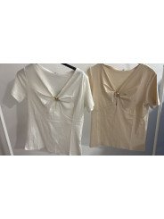 Camiseta detalle dorado