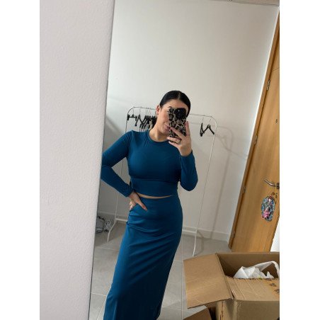 Conjunto top y falda