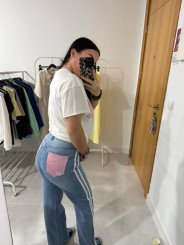 Pantalon brillo rosa