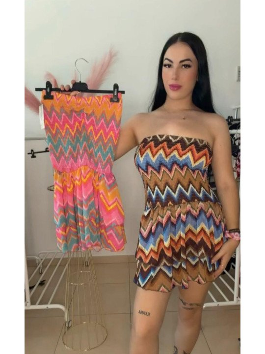 vestido estampado