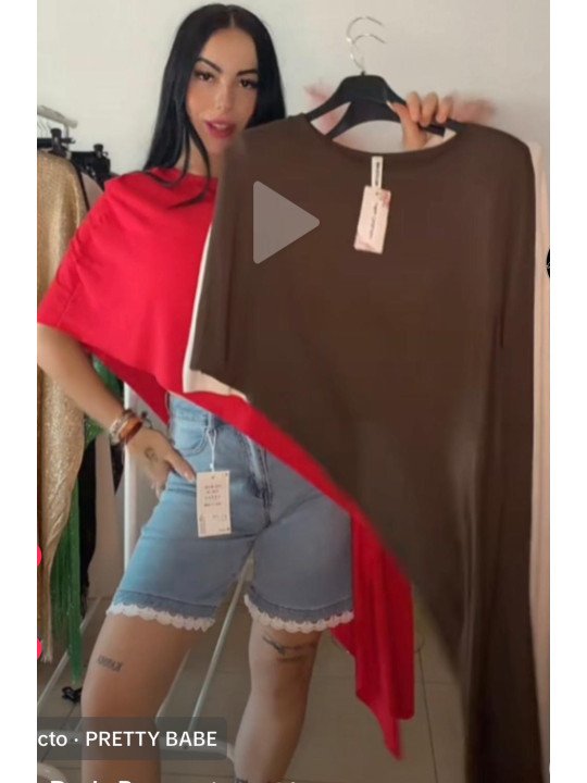 Camiseta asimetrica