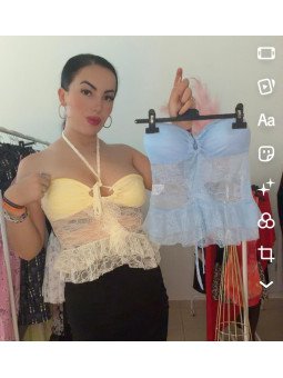 Top encaje