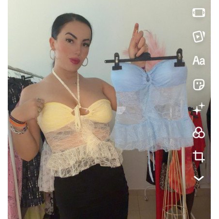 Top encaje