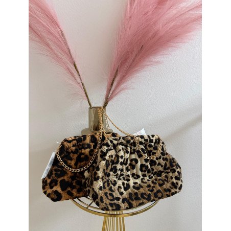 Bolso leopardo marrón oscuro
